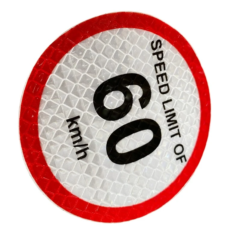 PVC Material Speed Limit Road Traffic Signs Warnig Reflective Sticker 3 PVC Material Speed Limit Road Traffic Signs Warnig Reflective Sticker 3