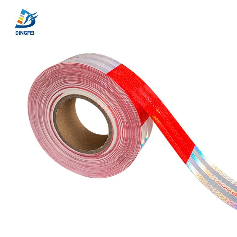 Red White Aprovado Denatran Reflective Conspicuity Tape